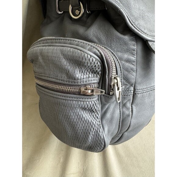 Alexander Wang Marti Grey Leather Backpack Shoulder Bag - Picture 6 of 12